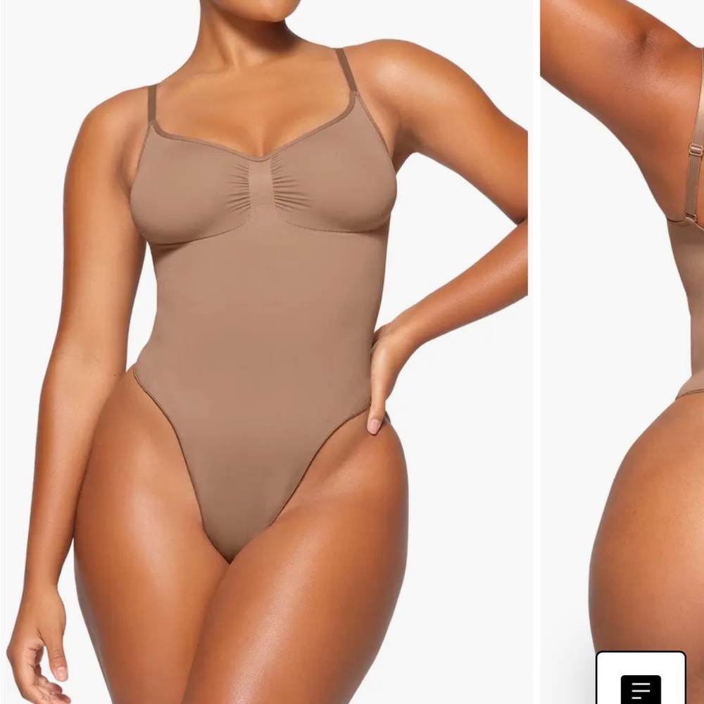 SKIMS Seamless Sculpt Thong Bodysuit - small